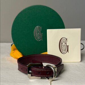 Goyard Bordeaux Leather Dog Collar – With Box & Dust Bag – EUC